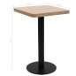 vidaXL Mesa de bistró MDF marrón claro 50x50 cm vidaXL Mesa de bistró MDF marrón claro 50x50 cm
