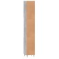 vidaXL Armario de baño madera contrachapada gris hormigón 30x30x190 cm vidaXL Armario de baño madera contrachapada gris hormigón 30x30x190 cm