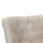 vidaXL Sillones de estilo francés 2 unidades tela color crema
