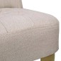 vidaXL Sillones de estilo francés 2 unidades tela color crema