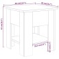 vidaXL Mesa de centro madera de ingeniería marrón roble 40x40x42 cm vidaXL Mesa de centro madera de ingeniería marrón roble 40x40x42 cm