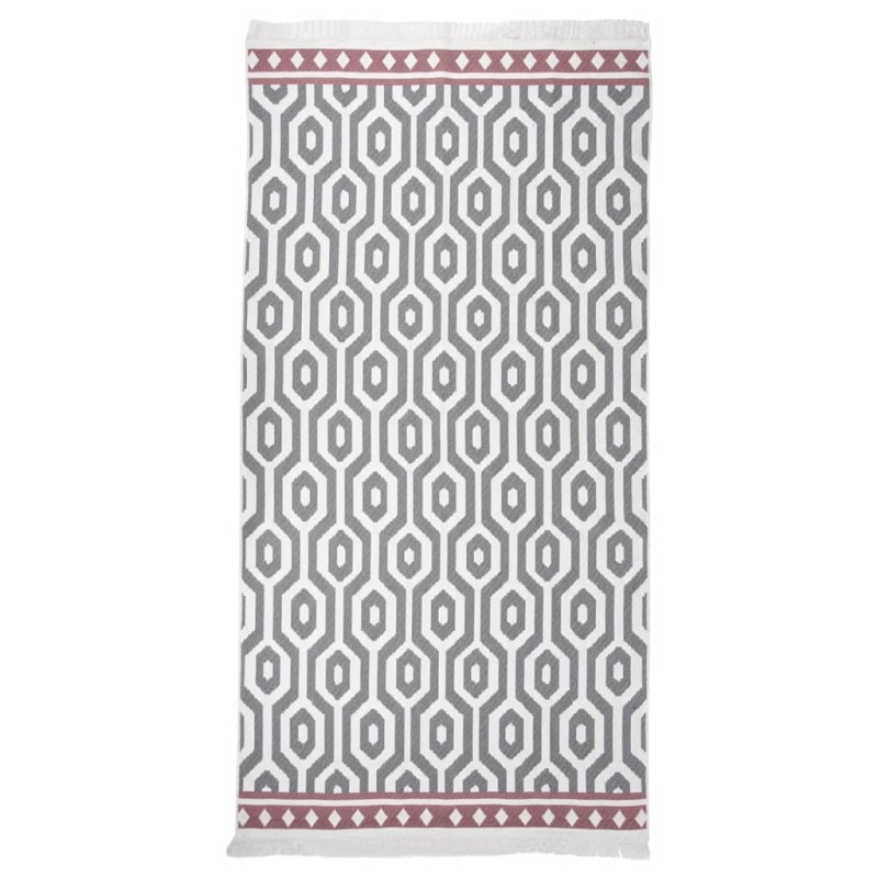 vidaXL Alfombra de algodón gris 80x150 cm vidaXL Alfombra de algodón gris 80x150 cm