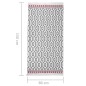 vidaXL Alfombra de algodón gris 80x150 cm vidaXL Alfombra de algodón gris 80x150 cm
