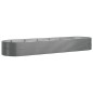 vidaXL Jardinera arriate acero recubrimiento polvo gris 510x140x68 cm vidaXL Jardinera arriate acero recubrimiento polvo gris 510x140x68 cm