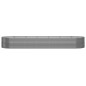 vidaXL Jardinera arriate acero recubrimiento polvo gris 510x140x68 cm vidaXL Jardinera arriate acero recubrimiento polvo gris 510x140x68 cm