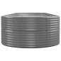 vidaXL Jardinera arriate acero recubrimiento polvo gris 510x140x68 cm vidaXL Jardinera arriate acero recubrimiento polvo gris 510x140x68 cm