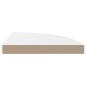 vidaXL Estante flotante de pared 4 uds MDF blanco brillo 35x35x3,8 cm