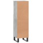 vidaXL Armario de baño madera contrachapada gris hormigón 30x30x100 cm vidaXL Armario de baño madera contrachapada gris hormigón 30x30x100 cm