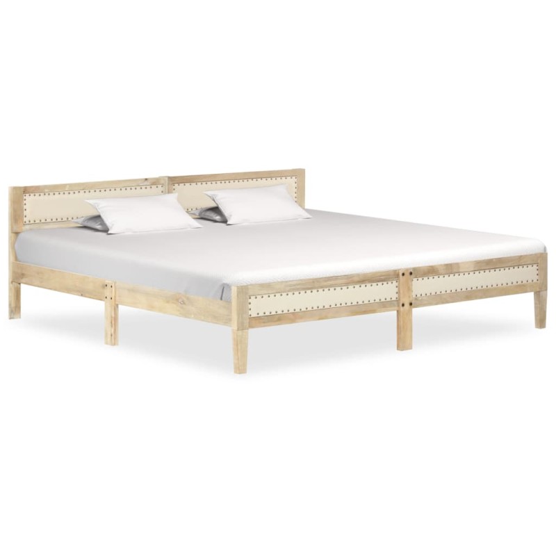 vidaXL Estructura de cama de madera maciza de mango 200 cm vidaXL Estructura de cama de madera maciza de mango 200 cm