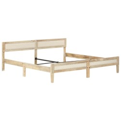 vidaXL Estructura de cama de madera maciza de mango 200 cm