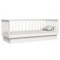 vidaXL Sofá cama madera maciza de pino blanco 90x190 cm