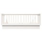 vidaXL Sofá cama madera maciza de pino blanco 90x190 cm