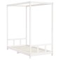 vidaXL Estructura de cama para niños madera de pino blanco 90x190 cm vidaXL Estructura de cama para niños madera de pino blanco 90x190 cm