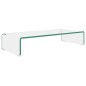 vidaXL Soporte para TV/Elevador monitor cristal claro 70x30x13 cm vidaXL Soporte para TV/Elevador monitor cristal claro 70x30x13 cm