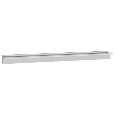 vidaXL Fuente de piscina en cascada rectangular acero inoxidable 110cm