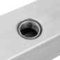 vidaXL Fuente de piscina en cascada rectangular acero inoxidable 110cm vidaXL Fuente de piscina en cascada rectangular acero inoxidable 110cm