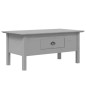 vidaXL Mesa de centro BODO madera maciza de pino gris 100x55x45 cm vidaXL Mesa de centro BODO madera maciza de pino gris 100x55x45 cm