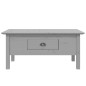 vidaXL Mesa de centro BODO madera maciza de pino gris 100x55x45 cm vidaXL Mesa de centro BODO madera maciza de pino gris 100x55x45 cm