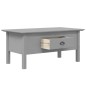 vidaXL Mesa de centro BODO madera maciza de pino gris 100x55x45 cm vidaXL Mesa de centro BODO madera maciza de pino gris 100x55x45 cm