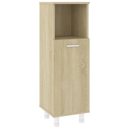 vidaXL Armario de baño madera contrachapada color roble 30x30x95 cm