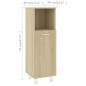 vidaXL Armario de baño madera contrachapada color roble 30x30x95 cm vidaXL Armario de baño madera contrachapada color roble 30x30x95 cm