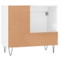vidaXL Armario de baño madera contrachapada blanco 65x33x60 cm vidaXL Armario de baño madera contrachapada blanco 65x33x60 cm