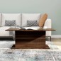 vidaXL Mesa de centro madera de ingeniería marrón roble 102x55,5x40 cm