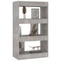 vidaXL Estantería/divisor madera ingeniería gris hormigón 60x30x103 cm vidaXL Estantería/divisor madera ingeniería gris hormigón 60x30x103 cm