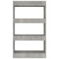 vidaXL Estantería/divisor madera ingeniería gris hormigón 60x30x103 cm vidaXL Estantería/divisor madera ingeniería gris hormigón 60x30x103 cm