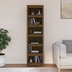 vidaXL Estantería madera maciza de pino marrón miel 50x35x183 cm
