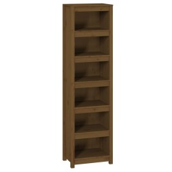 vidaXL Estantería madera maciza de pino marrón miel 50x35x183 cm