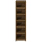 vidaXL Estantería madera maciza de pino marrón miel 50x35x183 cm vidaXL Estantería madera maciza de pino marrón miel 50x35x183 cm