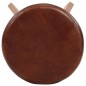 vidaXL Taburetes de cocina 2 uds madera maciza acacia cuero auténtico vidaXL Taburetes de cocina 2 uds madera maciza acacia cuero auténtico