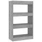 vidaXL Estantería/divisor madera ingeniería gris Sonoma 60x30x103 cm vidaXL Estantería/divisor madera ingeniería gris Sonoma 60x30x103 cm