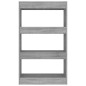 vidaXL Estantería/divisor madera ingeniería gris Sonoma 60x30x103 cm vidaXL Estantería/divisor madera ingeniería gris Sonoma 60x30x103 cm