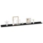 vidaXL Estantes de pared 2 unidades negro 115x9x3 cm vidaXL Estantes de pared 2 unidades negro 115x9x3 cm