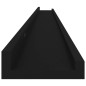 vidaXL Estantes de pared 2 unidades negro 115x9x3 cm vidaXL Estantes de pared 2 unidades negro 115x9x3 cm