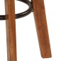 vidaXL Taburetes de cocina 2 uds madera maciza acacia cuero auténtico vidaXL Taburetes de cocina 2 uds madera maciza acacia cuero auténtico