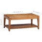 vidaXL Mesa de centro de madera maciza 88x50x38 cm vidaXL Mesa de centro de madera maciza 88x50x38 cm