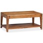 vidaXL Mesa de centro de madera maciza 88x50x38 cm vidaXL Mesa de centro de madera maciza 88x50x38 cm