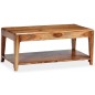 vidaXL Mesa de centro de madera maciza 88x50x38 cm vidaXL Mesa de centro de madera maciza 88x50x38 cm
