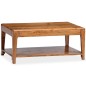 vidaXL Mesa de centro de madera maciza 88x50x38 cm vidaXL Mesa de centro de madera maciza 88x50x38 cm