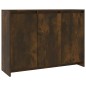 vidaXL Aparador de madera de ingeniería roble ahumado 102x33x75 cm vidaXL Aparador de madera de ingeniería roble ahumado 102x33x75 cm