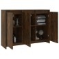 vidaXL Aparador de madera de ingeniería roble ahumado 102x33x75 cm vidaXL Aparador de madera de ingeniería roble ahumado 102x33x75 cm