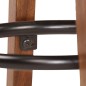 vidaXL Taburetes de cocina 2 uds madera maciza acacia cuero auténtico vidaXL Taburetes de cocina 2 uds madera maciza acacia cuero auténtico