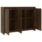 vidaXL Aparador de madera de ingeniería roble ahumado 102x33x75 cm vidaXL Aparador de madera de ingeniería roble ahumado 102x33x75 cm
