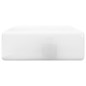 vidaXL Lavabo de cerámica cuadrado orificio de grifo y desagüe blanco vidaXL Lavabo de cerámica cuadrado orificio de grifo y desagüe blanco