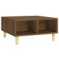 vidaXL Mesa de centro madera de ingeniería roble marrón 60x60x30 cm