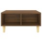 vidaXL Mesa de centro madera de ingeniería roble marrón 60x60x30 cm