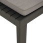 vidaXL Silla de jardín con cojín plástico gris vidaXL Silla de jardín con cojín plástico gris